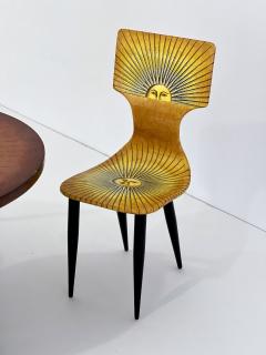 Piero Fornasetti Miniature Prototype Sole Table Chairs Set by Piero Fornasetti - 3121569