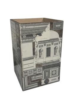 Piero Fornasetti PIERO FORNASETTI STYLE CLASSICAL ARCHITECTURE DECORATED 4 SIDED RECEPTABLE - 4737611