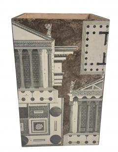 Piero Fornasetti PIERO FORNASETTI STYLE CLASSICAL ARCHITECTURE DECORATED 4 SIDED RECEPTABLE - 4739178
