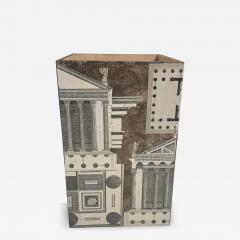 Piero Fornasetti PIERO FORNASETTI STYLE CLASSICAL ARCHITECTURE DECORATED 4 SIDED RECEPTABLE - 4739179