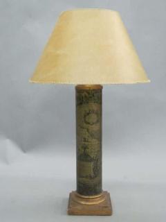 Piero Fornasetti Pair of Italian Mid Century Modern Table Lamps in the Style of Piero Fornasetti - 1811148