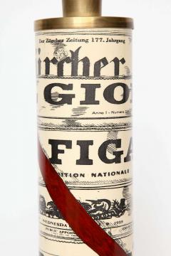 Piero Fornasetti Pair of News Paper lamps by Piero fornasetti - 853237