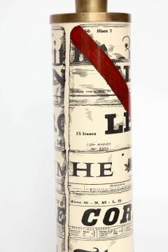 Piero Fornasetti Pair of News Paper lamps by Piero fornasetti - 853243