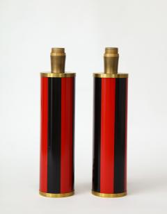 Piero Fornasetti Pair of lacquered metal lamps by Piero Fornasetti - 1196442