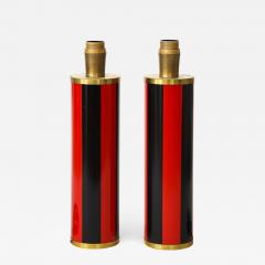 Piero Fornasetti Pair of lacquered metal lamps by Piero Fornasetti - 1196981