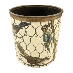 Piero Fornasetti Piero Fornasetti Bin with Bird Motif Italy 1950s - 2500650