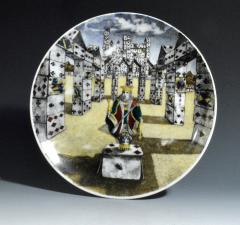Piero Fornasetti Piero Fornasetti Citta di Carte City of Cards Plates in Complete Set of 12 - 2564595