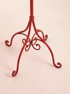 Piero Fornasetti Piero Fornasetti Coat Stand Made of Painted Wrought Iron Opaline Glass Brass - 3469216
