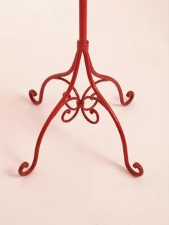 Piero Fornasetti Piero Fornasetti Coat Stand Made of Painted Wrought Iron Opaline Glass Brass - 3469218