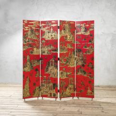 Piero Fornasetti Piero Fornasetti Decoratvie Wooden Screen Gran Coromandel - 4244860