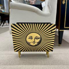 Piero Fornasetti Piero Fornasetti Mid Century Modern Magazine Rack Lacquer Metal Italy 1960s - 3461047