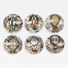 Piero Fornasetti Piero Fornasetti Mongolfiere Plates Italy 1955 - 919165