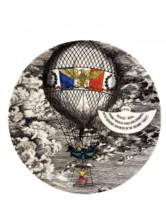 Piero Fornasetti Piero Fornasetti Mongolfiere Plates Italy 1955 - 2086498