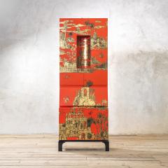 Piero Fornasetti Piero Fornasetti Rare Trumeau mod Gran Coromandel - 4310907