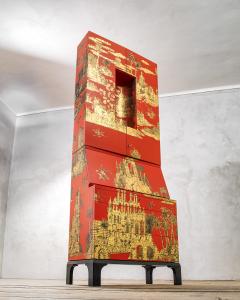 Piero Fornasetti Piero Fornasetti Rare Trumeau mod Gran Coromandel - 4310909