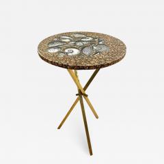 Piero Fornasetti Piero Fornasetti Side Table with Seashell Motif Italy 1960s - 2072195