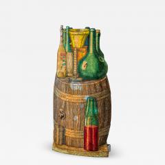 Piero Fornasetti Piero Fornasetti Umbrella Stand Theme Bottles Wine in Printed Metal - 2640377