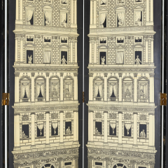 Piero Fornasetti RARE FOLDING SCREEN GRATTACIELI RINASCIMENTALI BY PIERO FORNASETTI - 3316539