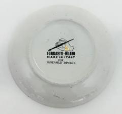 Piero Fornasetti Rare Fornasetti Milano Le Oceandi Set of 8 Gilt Coasters - 3946577