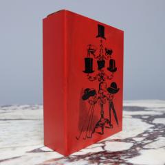 Piero Fornasetti Rare Fornasetti box printed metal and teak Italy - 4316551