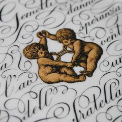 Piero Fornasetti Sagittarius Libra and Gemini Zodiac Plates by Piero Fornasetti - 4724148
