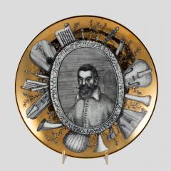 Piero Fornasetti Set of 5 Piero Fornasetti Grandi Maestri plates - 4093130