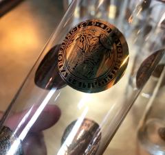 Piero Fornasetti Set of 9 Piero Fornasetti High Glasses Italy 1970s - 680524
