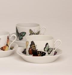 Piero Fornasetti Set of Farfalle Butterflies Cups and Saucers by Piero Fornasetti Italy 1955 - 3923427