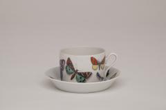 Piero Fornasetti Set of Farfalle Butterflies Cups and Saucers by Piero Fornasetti Italy 1955 - 3923431