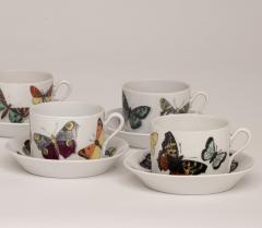 Piero Fornasetti Set of Farfalle Butterflies Cups and Saucers by Piero Fornasetti Italy 1955 - 3923433