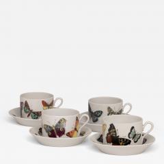 Piero Fornasetti Set of Farfalle Butterflies Cups and Saucers by Piero Fornasetti Italy 1955 - 3925460