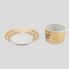 Piero Fornasetti Set of six Fornasetti tea cups and saucers - 4093223