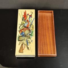 Piero Fornasetti Trofeo Selvaggina Enameled Box Italy 1950s - 4373442