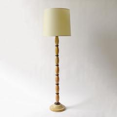 Piero Portaluppi Italian 1920s Art Deco Yellow and Black Marble Floor Lamp - 3865908