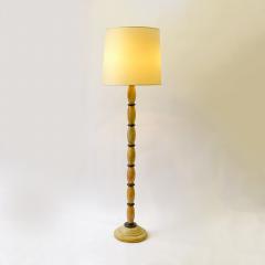 Piero Portaluppi Italian 1920s Art Deco Yellow and Black Marble Floor Lamp - 3865910