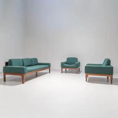Piero Ranzani Romantica Living Room Set by Piero Ranzani for Elam in Walnut Italy 1950s - 3247720