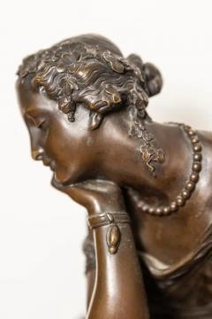 Pierre Alexandre Schoenewerk French 19th Century Bronze Sculpture of a Maiden with a Jug by Schoenewerk - 3660304