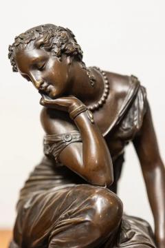 Pierre Alexandre Schoenewerk French 19th Century Bronze Sculpture of a Maiden with a Jug by Schoenewerk - 3660306