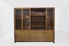Pierre Balmain Pierre Balmain Vintage Bookcase in Wood and Glass - 2633801