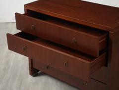 Pierre Balmain Pierre Balmain Walnut and Brass Commode Paris France circa 1980 - 4423268