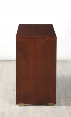 Pierre Balmain Pierre Balmain Walnut and Brass Commode Paris France circa 1980 - 4423269