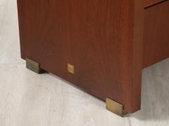 Pierre Balmain Pierre Balmain Walnut and Brass Commode Paris France circa 1980 - 4423272