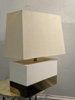 Pierre Cardin MODERNIST WHITE LACQUER BRASS LAMPS IN THE MANNER OF PIERRE CARDIN - 4691225