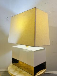 Pierre Cardin MODERNIST WHITE LACQUER BRASS LAMPS IN THE MANNER OF PIERRE CARDIN - 4691229