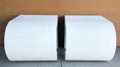 Pierre Cardin Mid Century Modern Pierre Cardin Inspired Side Tables Lacquered Fiber Cloth - 4397250