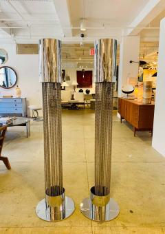 Pierre Cardin Pair of Pierre Cardin 1970s High Style Floor Lamps - 1626068