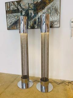 Pierre Cardin Pair of Pierre Cardin 1970s High Style Floor Lamps - 1626069