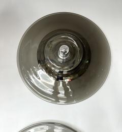 Pierre Cardin Pair of Sconces Smoke Murano Glass by Pierre Cardin for Venini Italy 1970s - 4102801