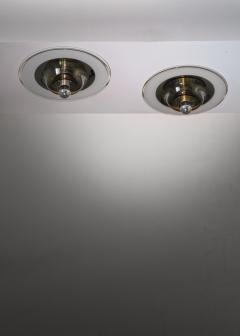 Pierre Cardin Pair of ceiling lamps by Pierre Cardin for Venini - 3407816