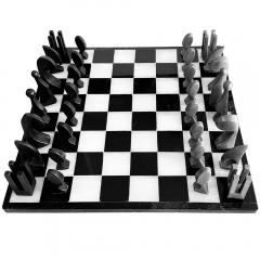 Pierre Cardin Pierre Cardin 1969 Evolution Chess Set with Marble Board - 3788680